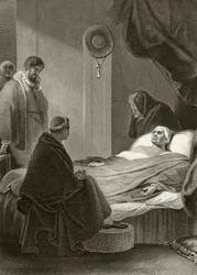 La muerte del cardenal Wolsey en la Abadía de Leicester, 29 de noviembre de 1530, de 